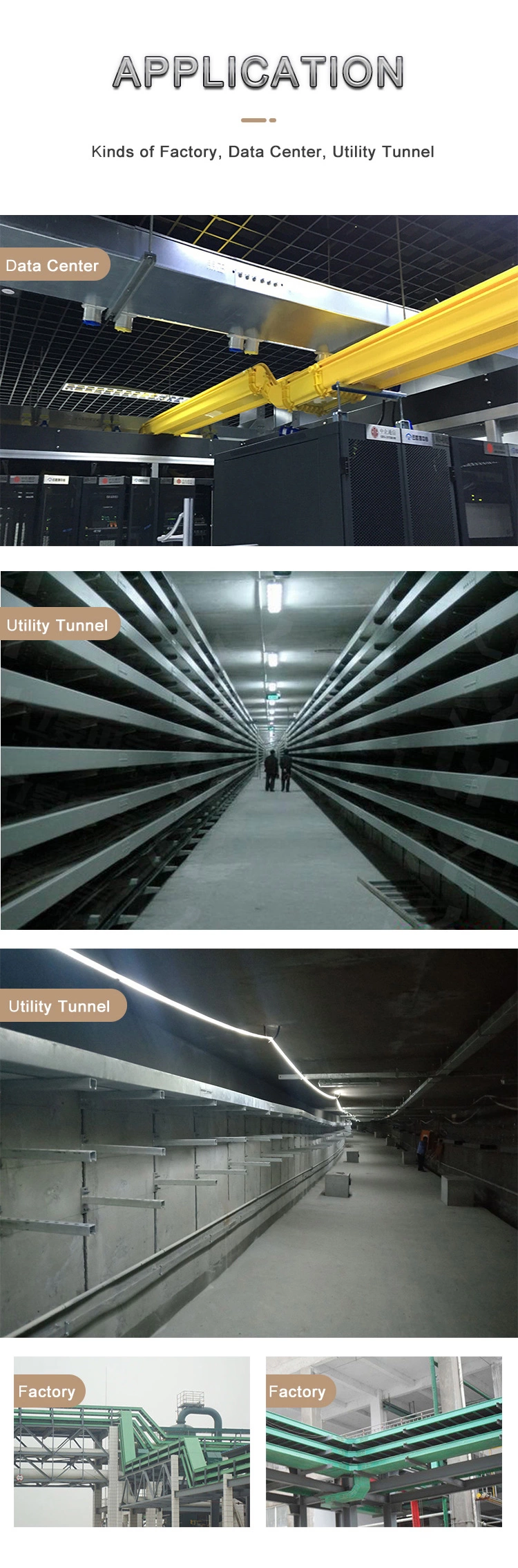 Galvanized steel cable tray and Perforated cable tray supporting system