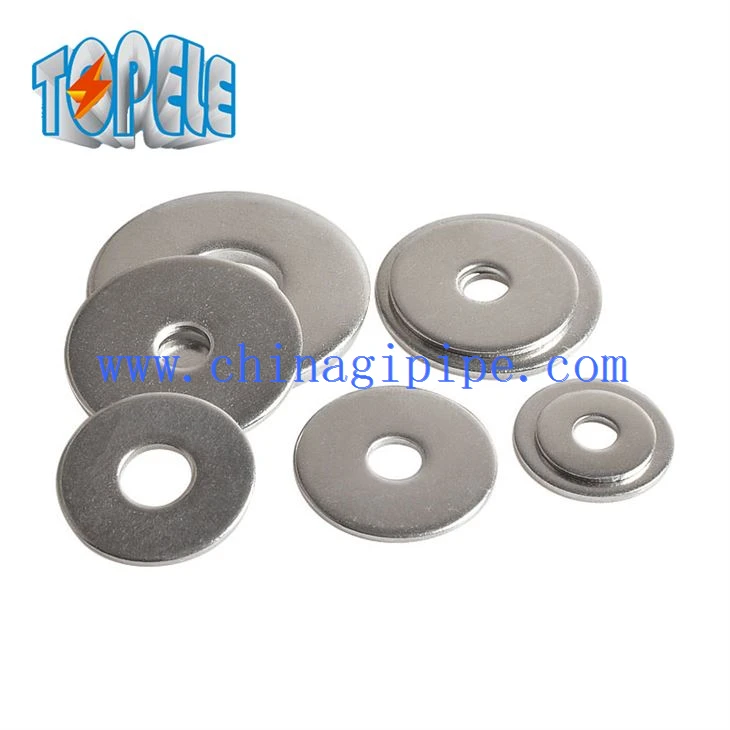 Arandela plana de metal de arandela plana fina de acero inoxidable DIN125