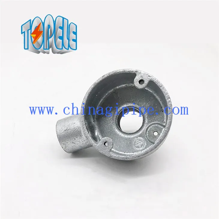 Terminal de hierro maleable y caja de salida trasera