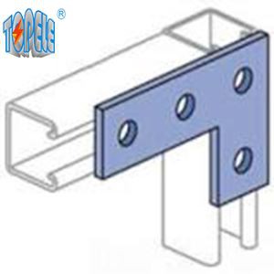 Conector de ángulo plano de 4 orificios