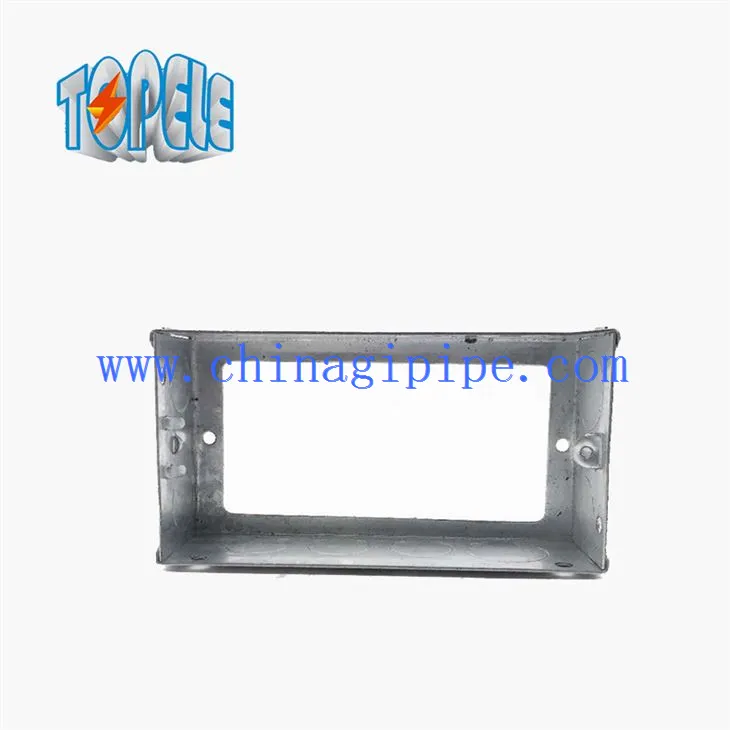 Dos cajas y cubiertas eléctricas de la caja del enchufe y del interruptor de la cuadrilla